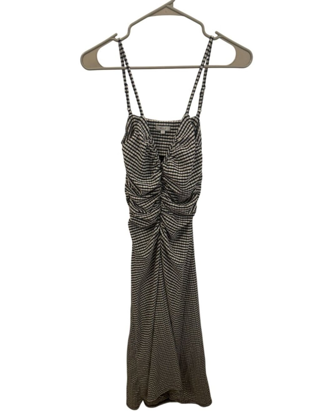 Rails black and white checkered dress size small